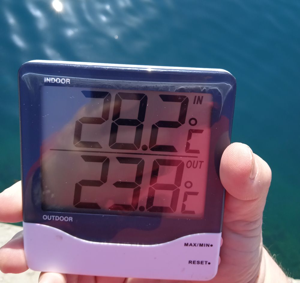 Wassertemperatur messen Samothraki